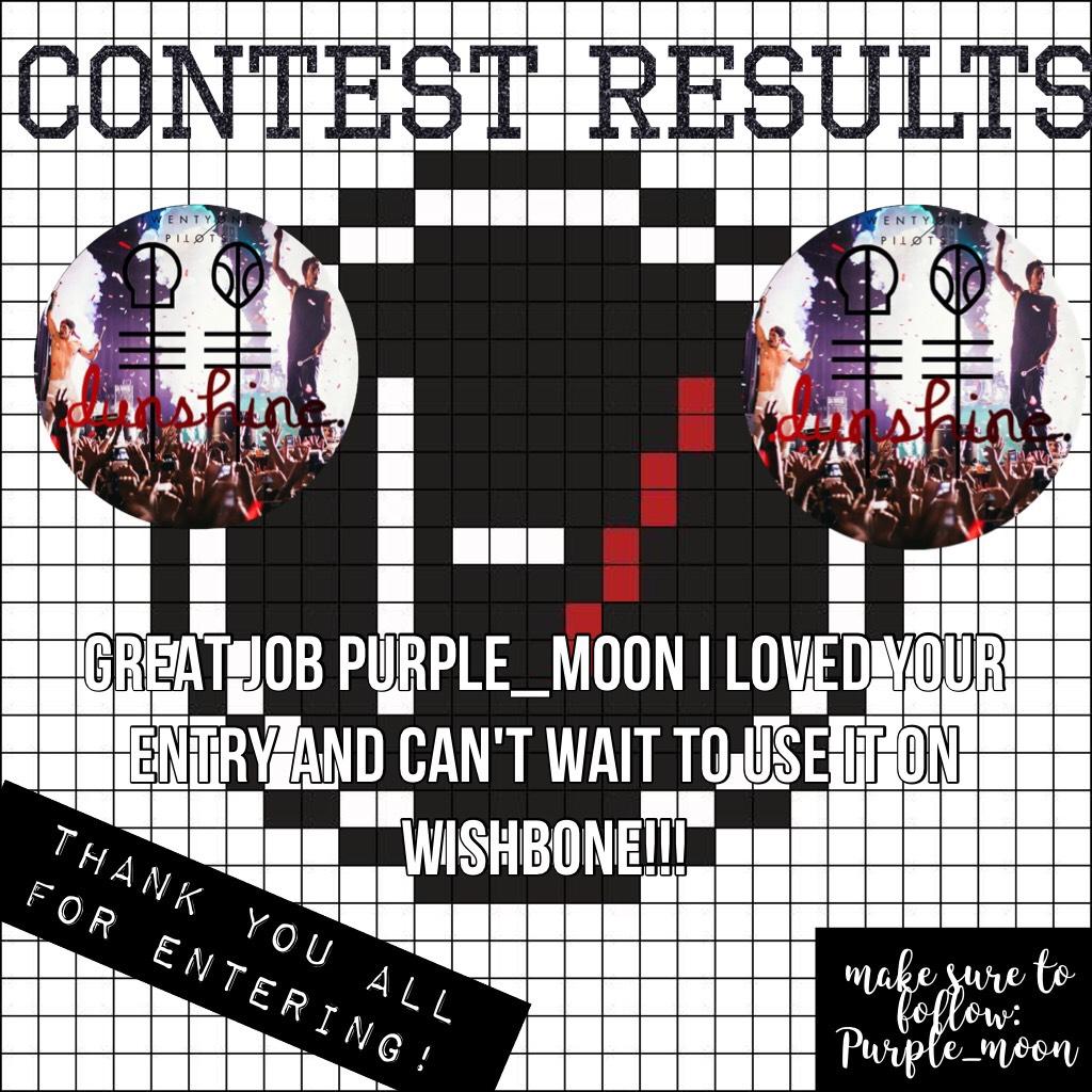 sorry it's late but congrats Purple_moon and thanks to everyone for entering!!! |-/