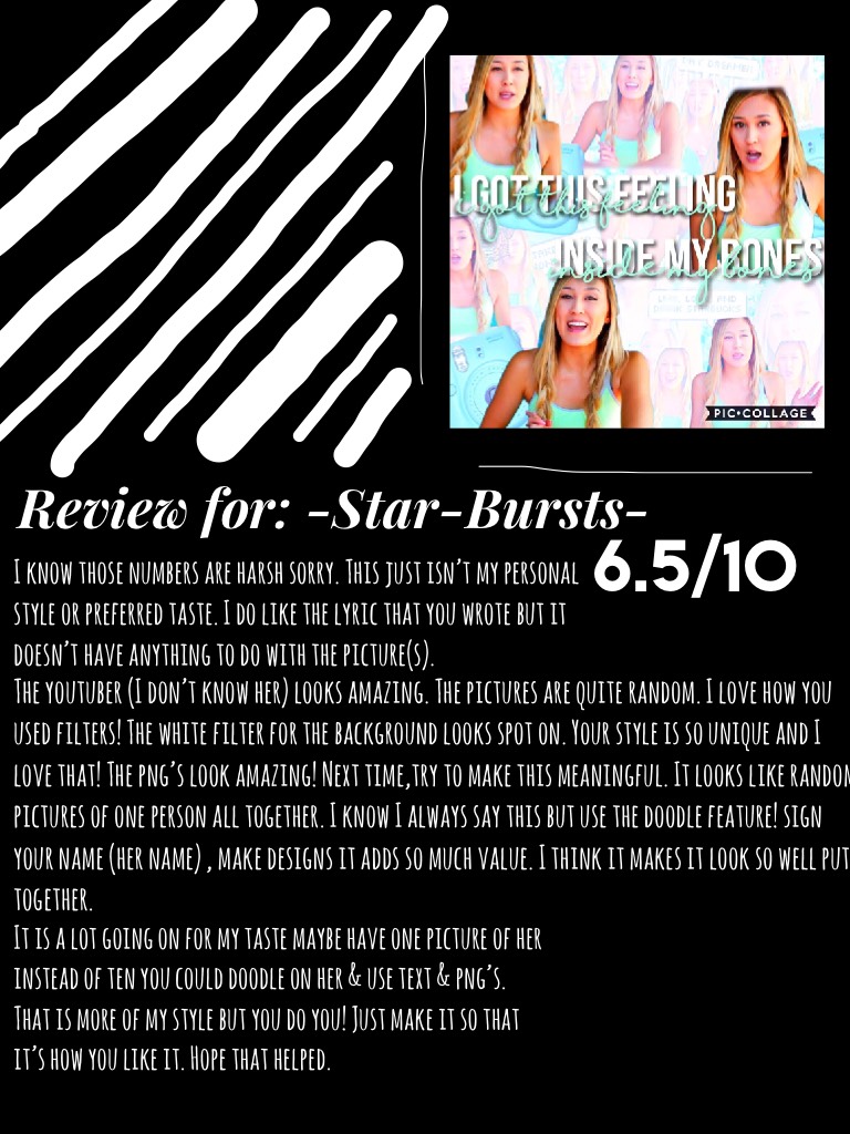 Review for -Star-Bursts- Love your style!