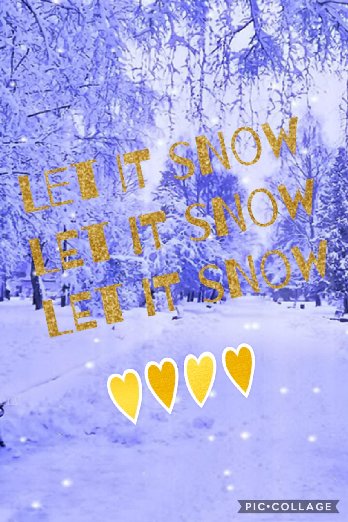 Which it was snowing follow me and like this post!!