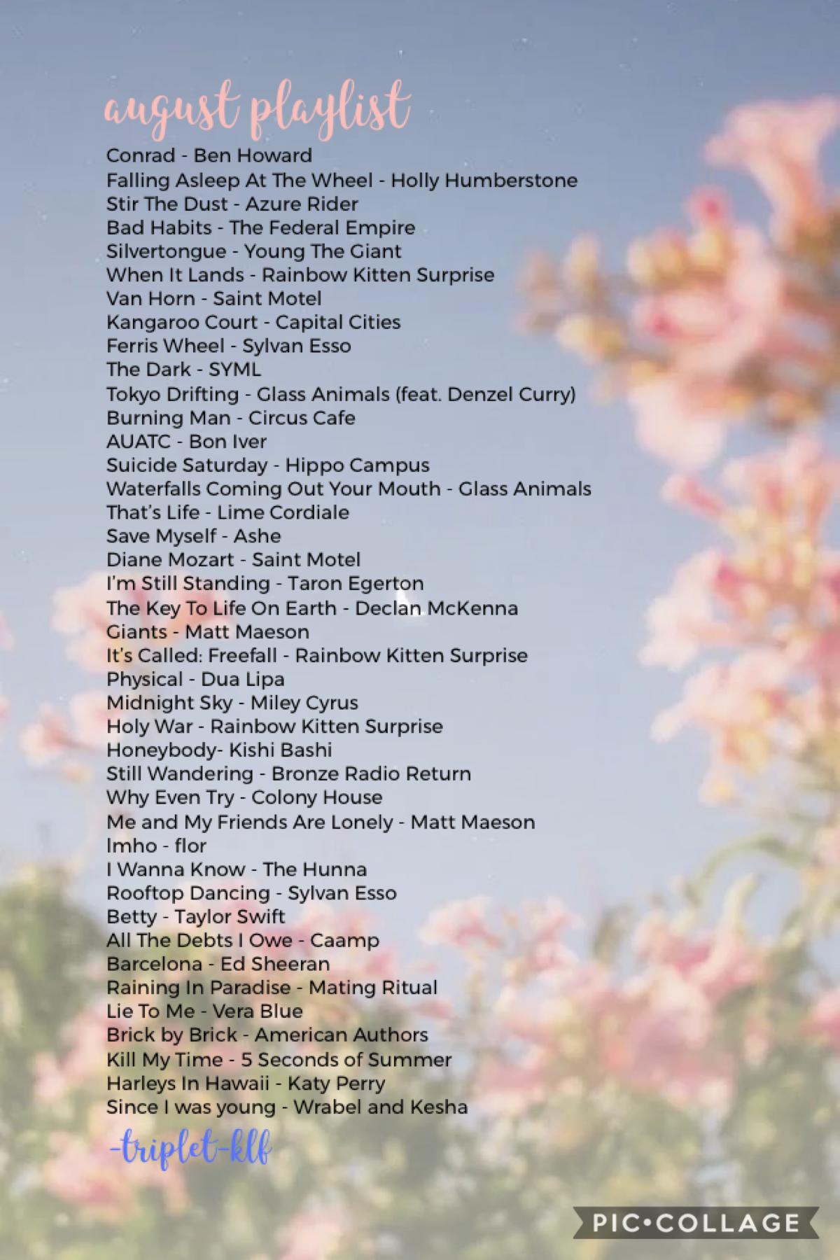 big playlist for a big month 🌸 spotify link in bio 🌿 gonna try and write an update for you all soon, not sure how I’m feeling to be honest 😂
