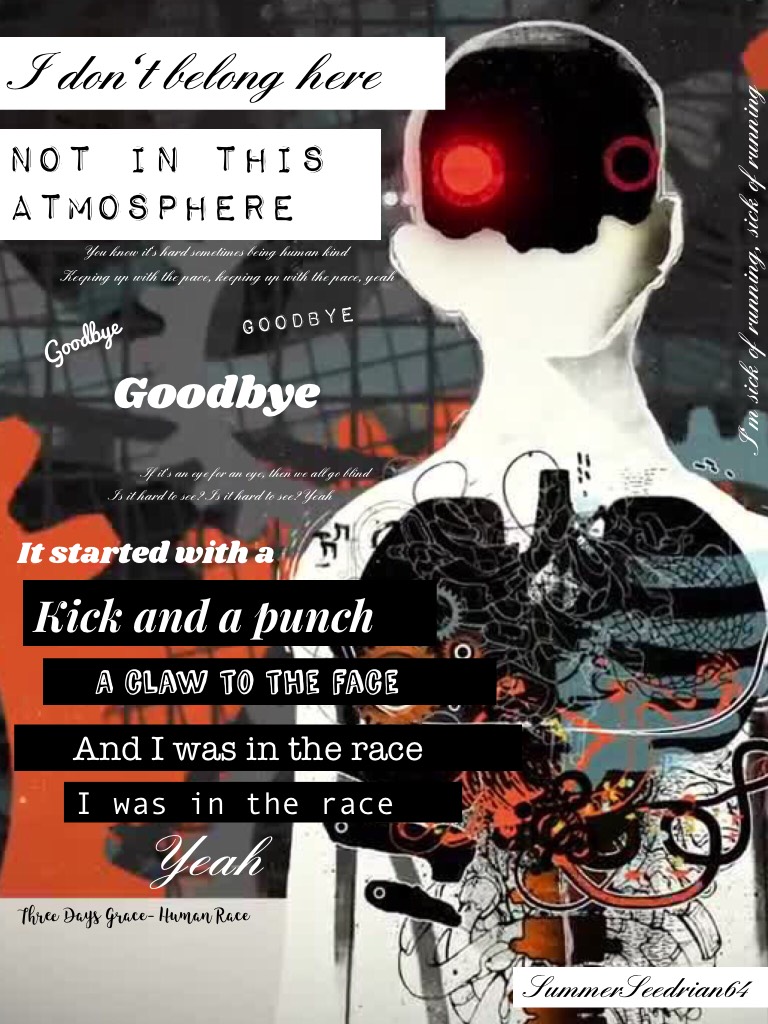 Tap
Wow, I'm posting something not Sonic-related? What?? But yeah, here's a Three Days Grace edit, since I really love this band and song. Please rate!! I'm really proud of this one :)