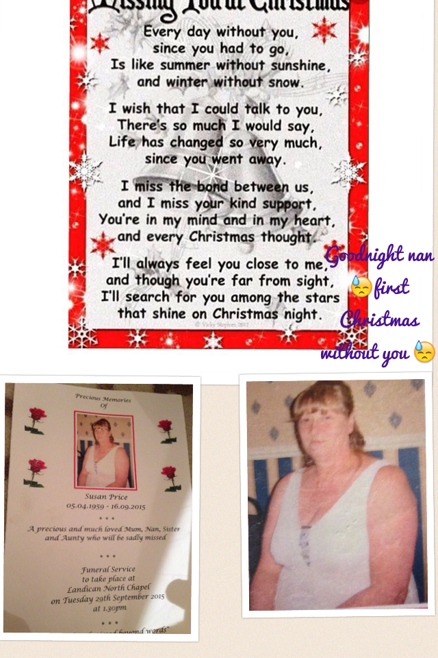 Goodnight nan 😓first Christmas without you 😓