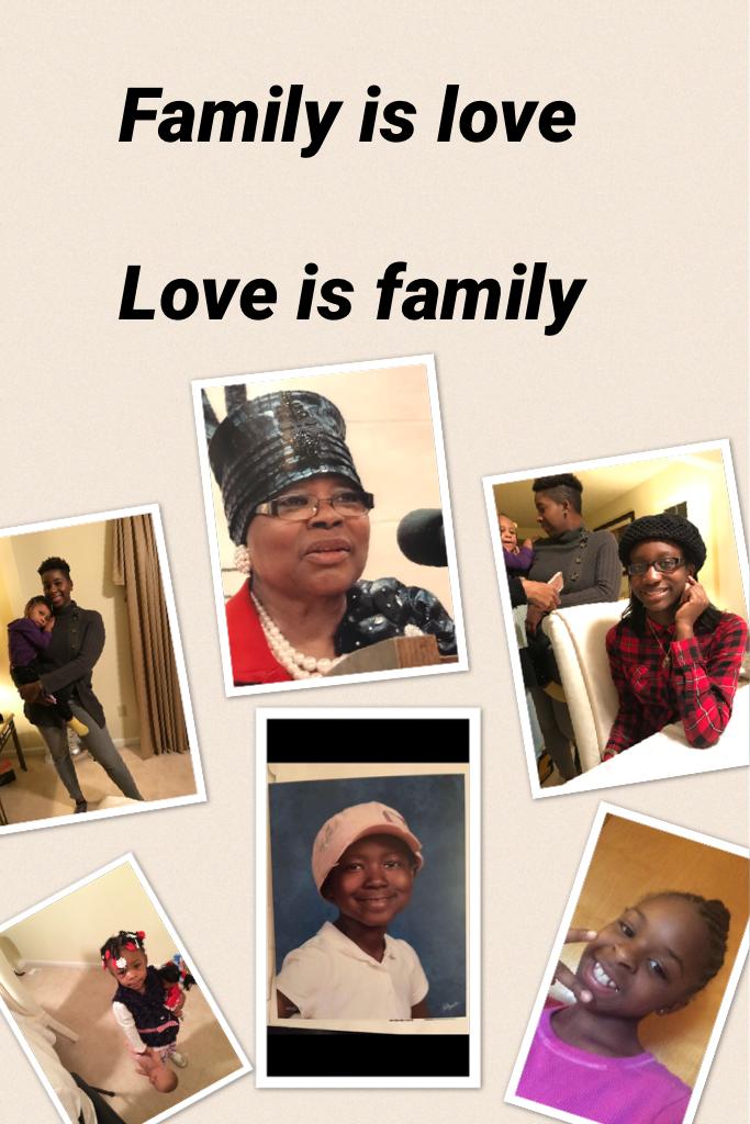 Family is love

Love is family 