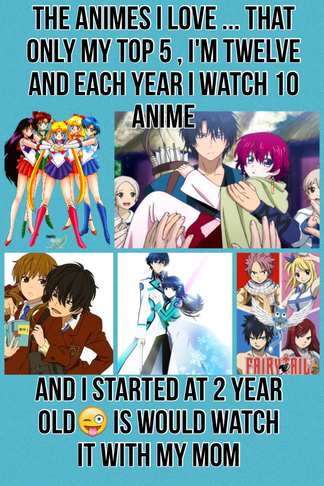 Man I love anime,💗 if you like any of these