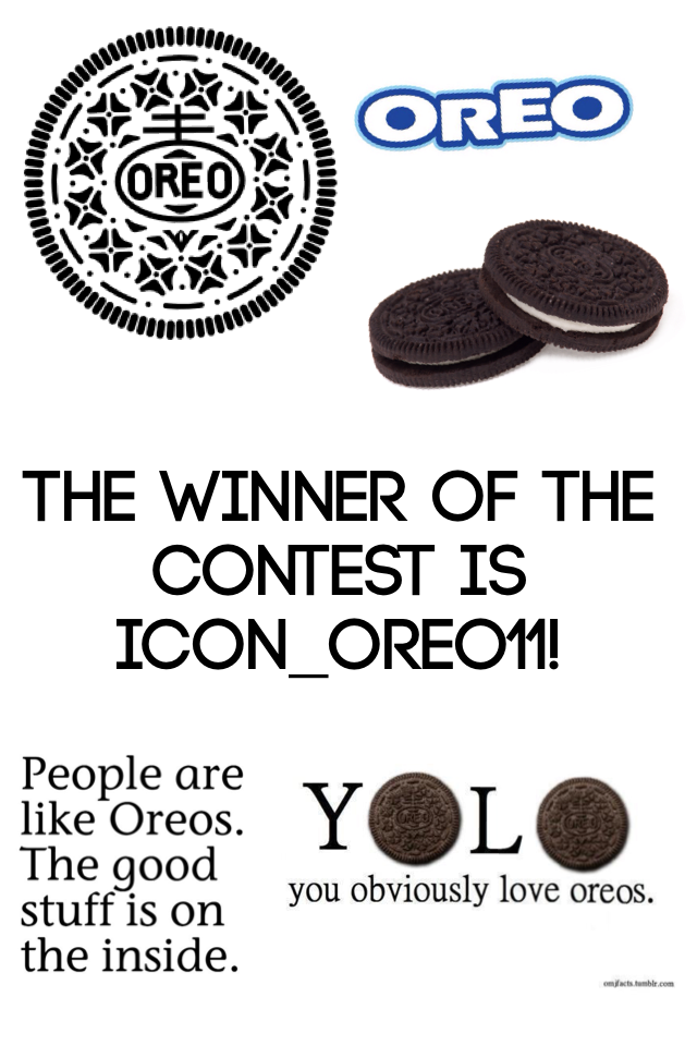 The winner of the contest is icon_oreo11!
