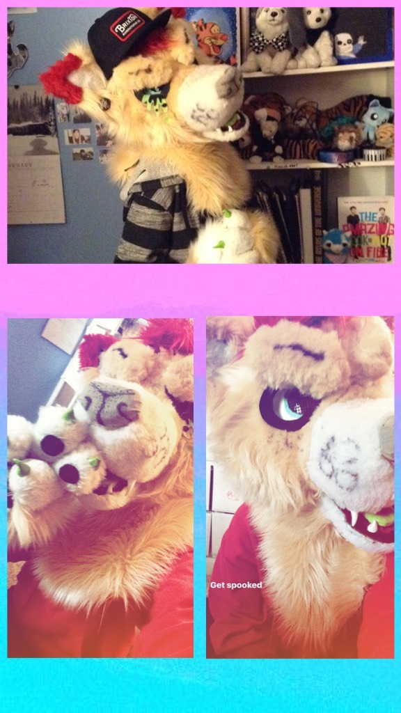 Oh no I'm a furry and this is my fursuit.. Strange bc I've only seen like two that people made themselves. 