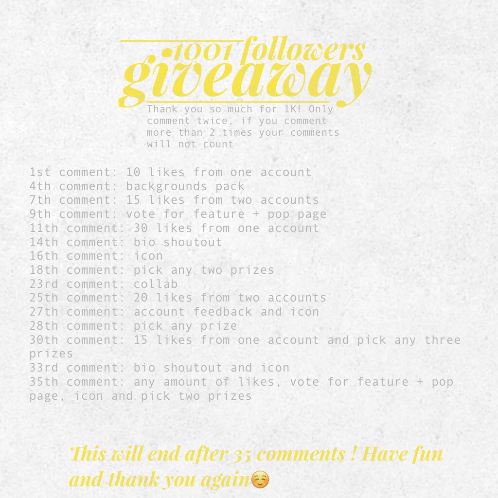 First ever giveaway !💞😊have fun xx