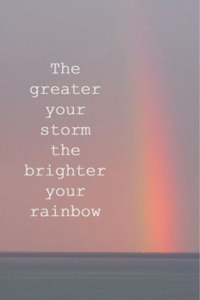 Look for rainbows when it rains ☔️🌈