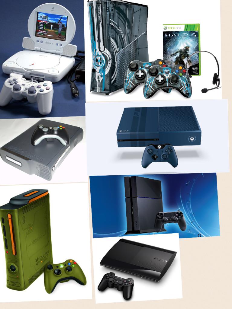 Xbox and play station 1,2,3,4