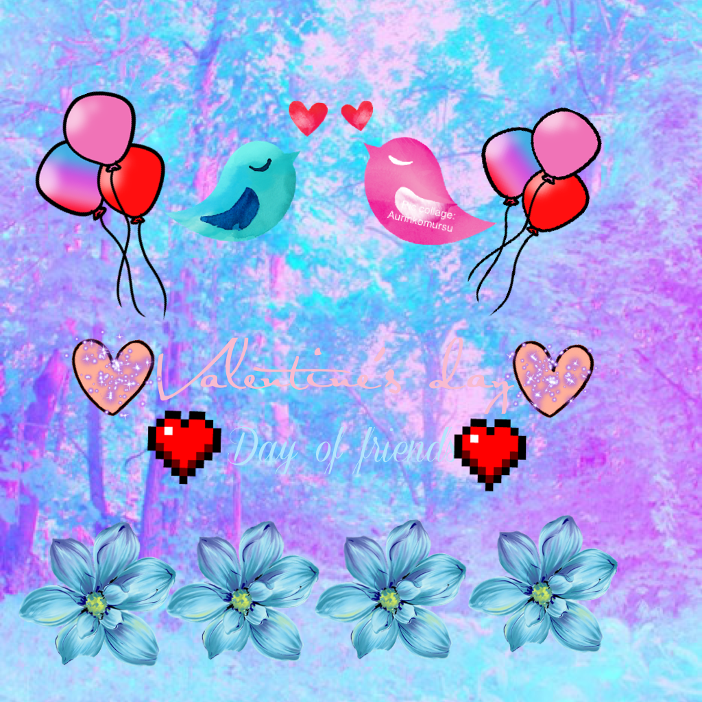 I make Valentine's day-edit, because Valentine's day is soon here.And sorry for my inactiviness, I forget that I have Pic collage-account xd