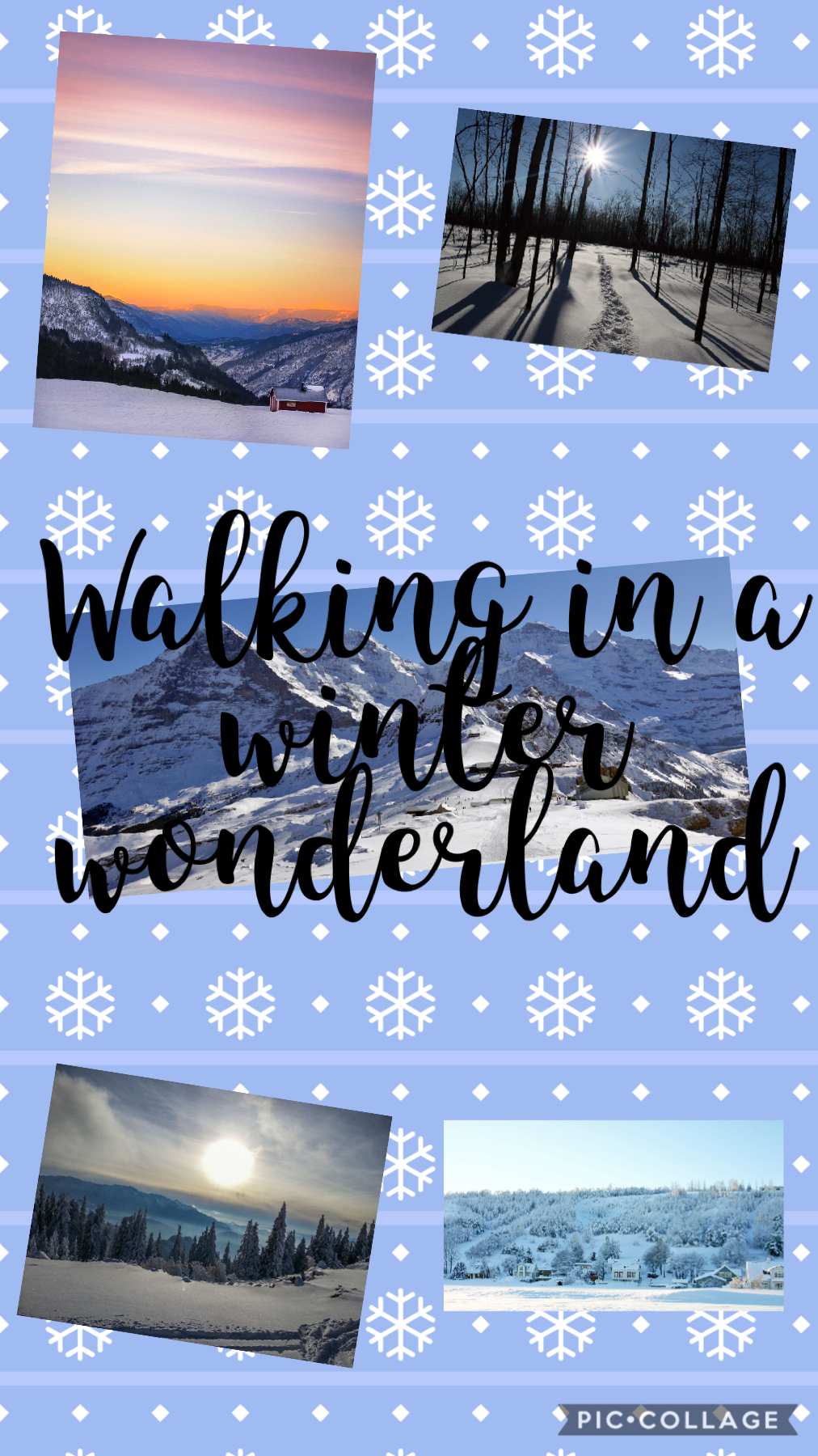 Walking in a winter wonderland!! What is your favorite part of winter ❄️ I love to walking around in the snow and decorate my Christmas trees!!