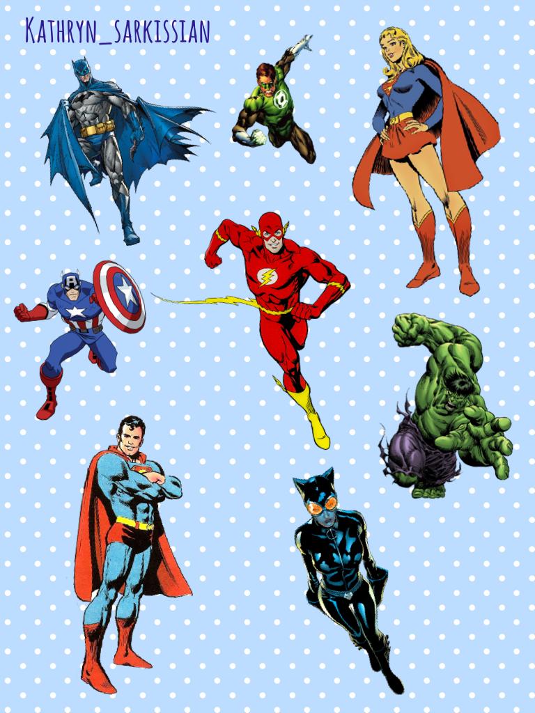Superhero collage
