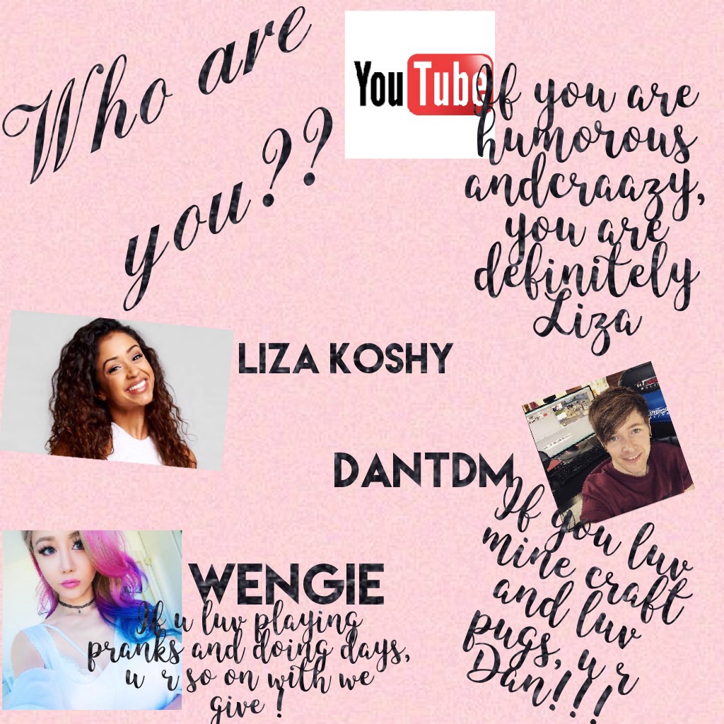 Who are you?? YouTube 