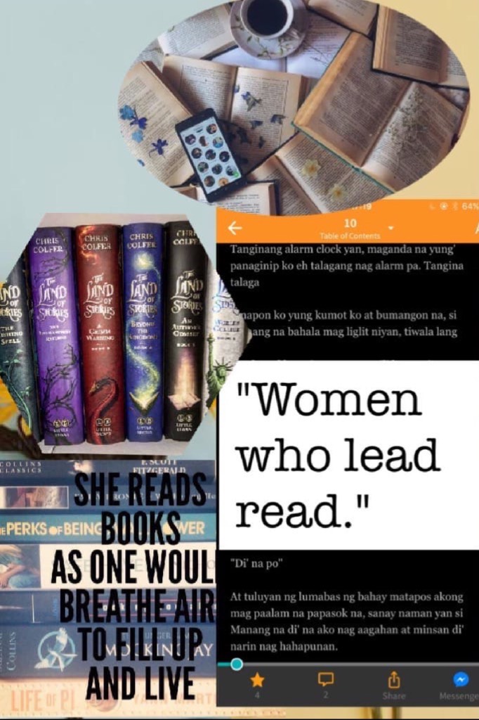 "Women who lead read." 

International Women's Day