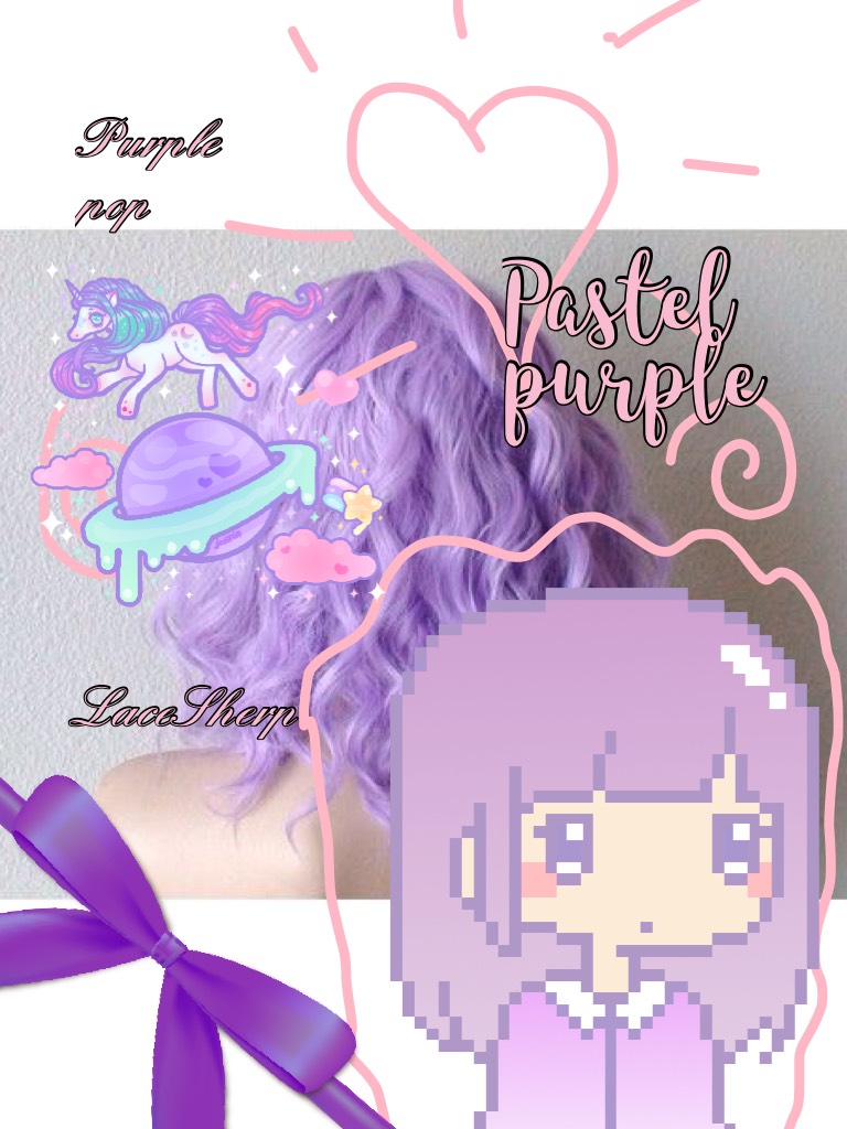Celebration of purple pastel
