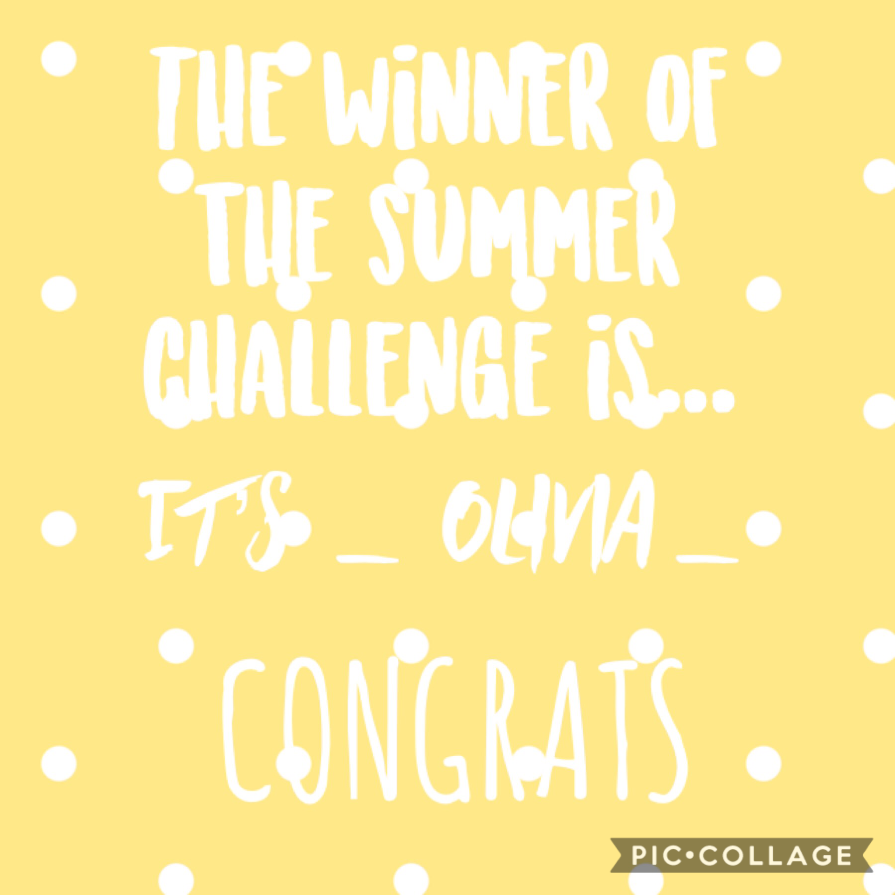 Thank you all for participating in the challenge(s)! Hope you in joy your summer!