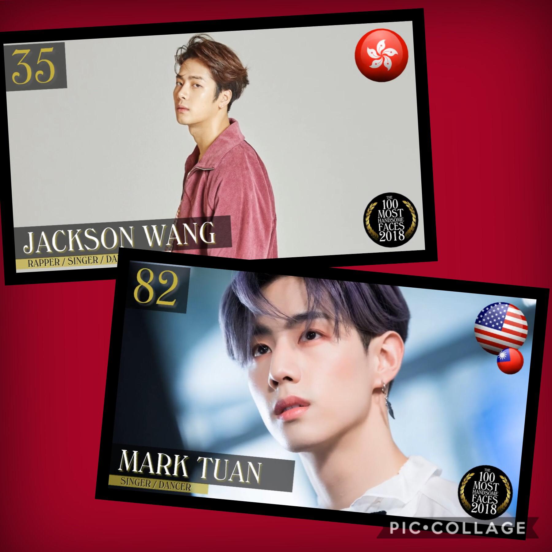Jackson and mark ranked in the top 100 beautiful men. I am so happy I found this