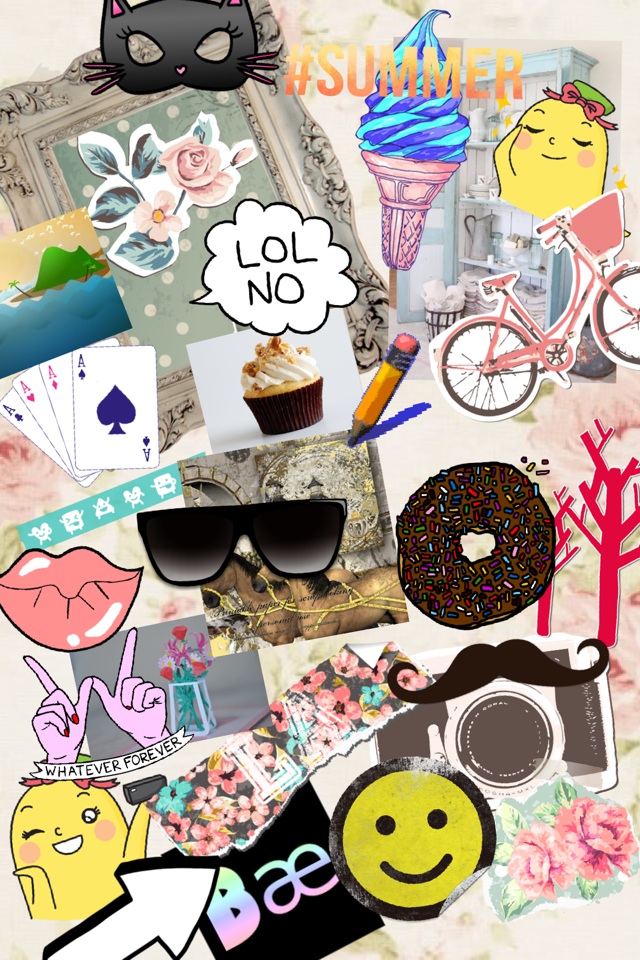 Idek just a collage of a bunch of stickers and pics!!! 😬