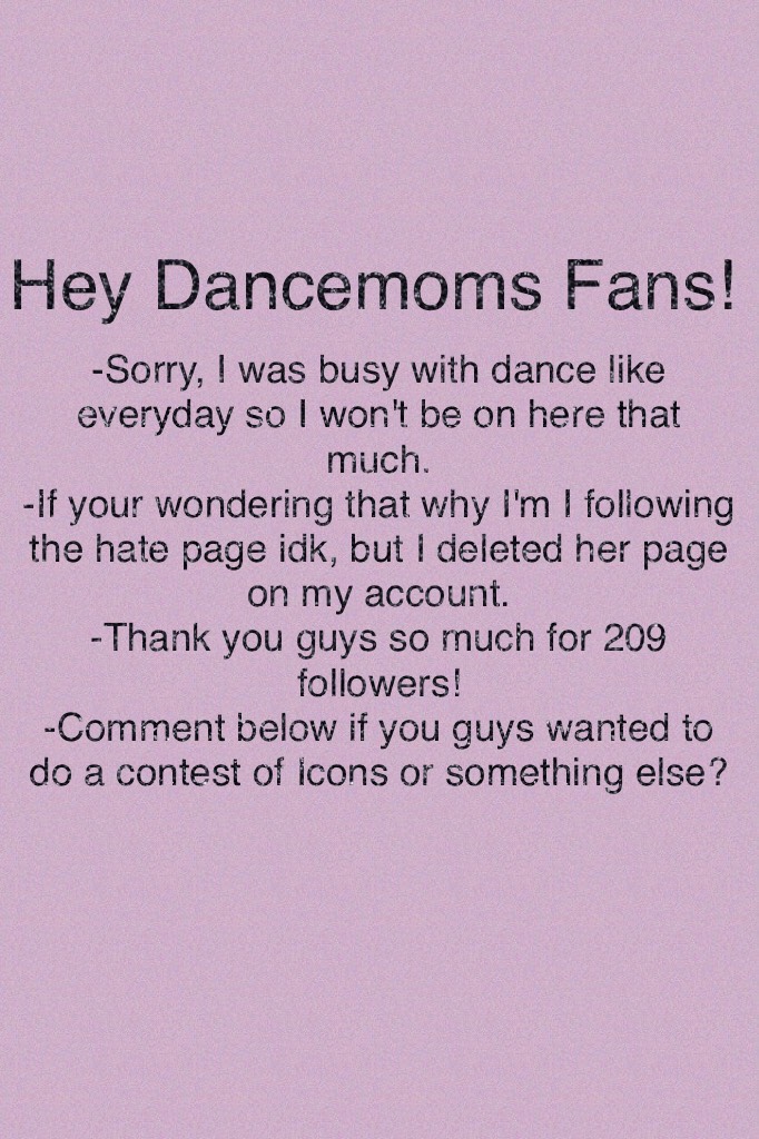 Hey Dancemoms Fans! 