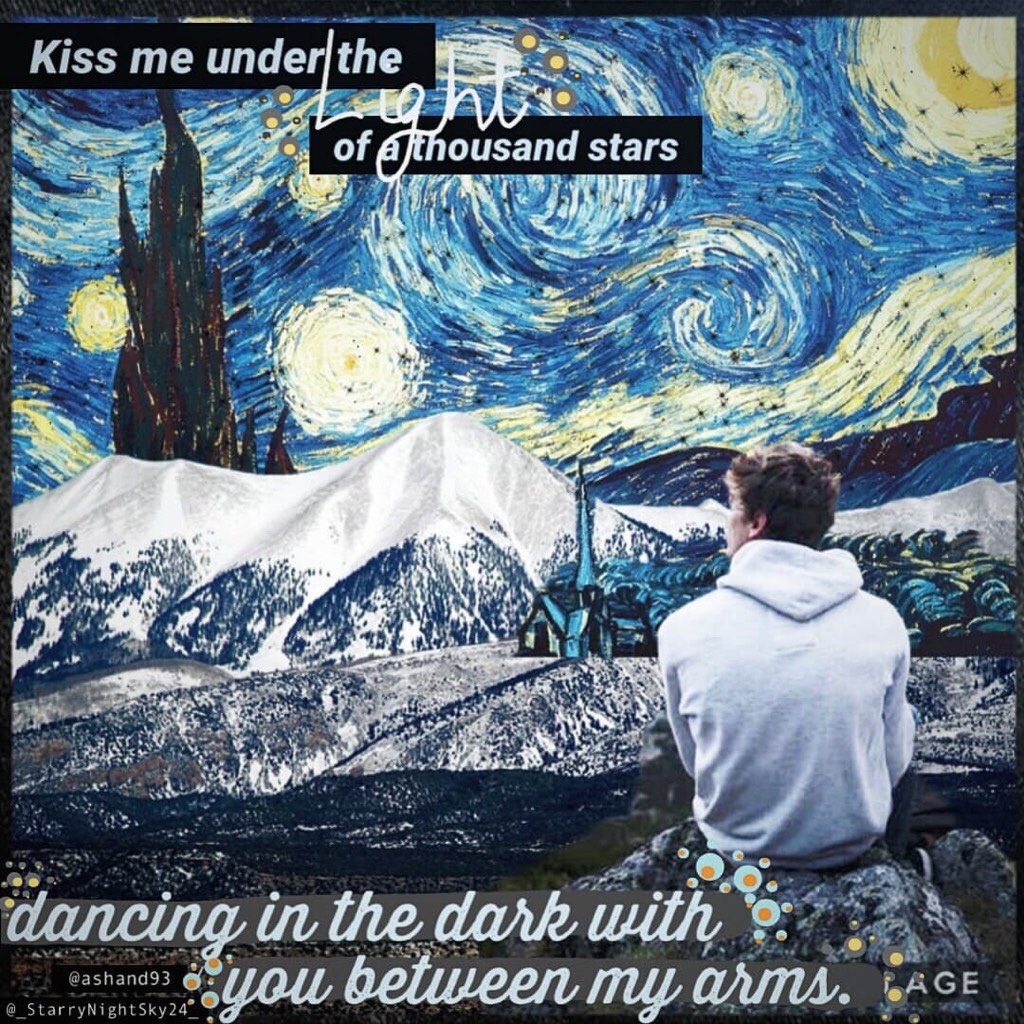 Collab #3 
💕🤷🏽‍♀️ on a roll.. collab with a new fren.. _StarryNightSky24_ 💕🌃 i did the bg she did the amazing text.. all ed sheeran 💕🙌🏼👌🏼 