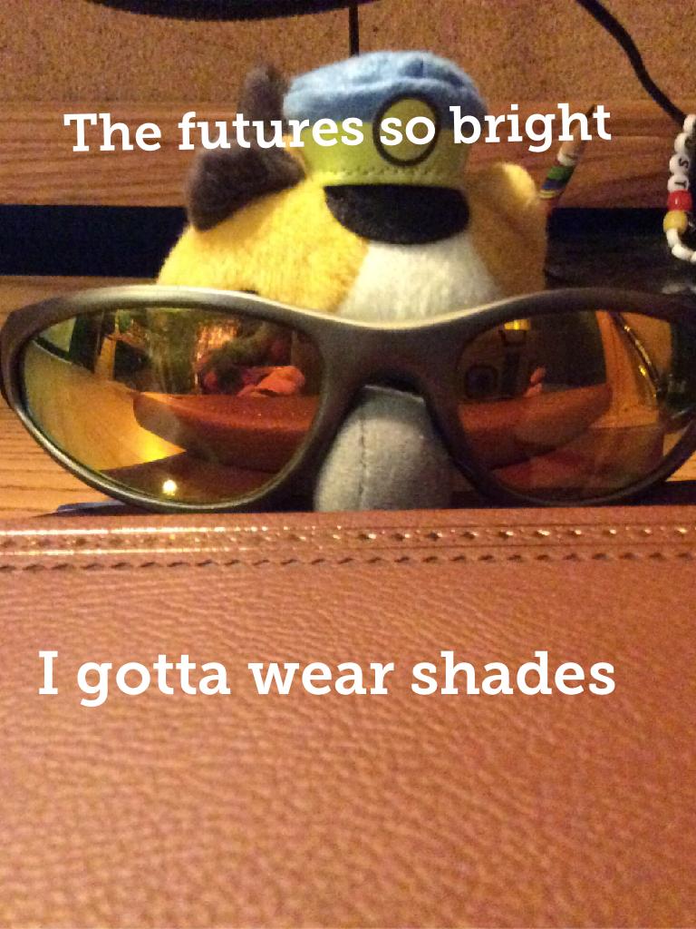 I gotta wear shades With Officer Kit-Kat