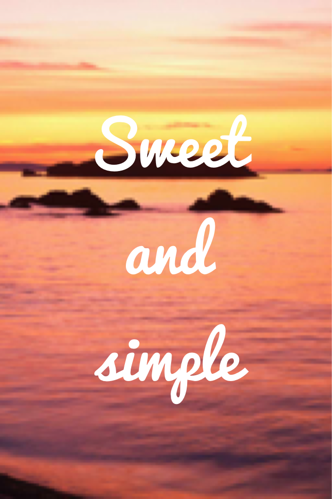 Sweet and simple 
I ❤️ sunsets