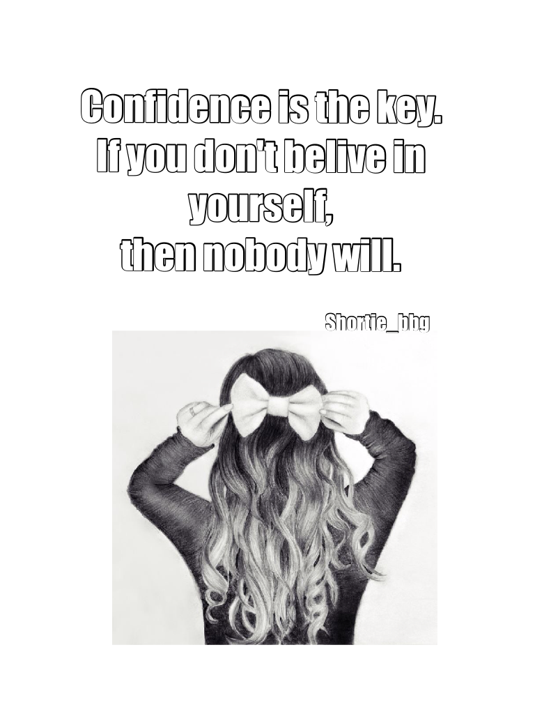 Confidence is the key❤️