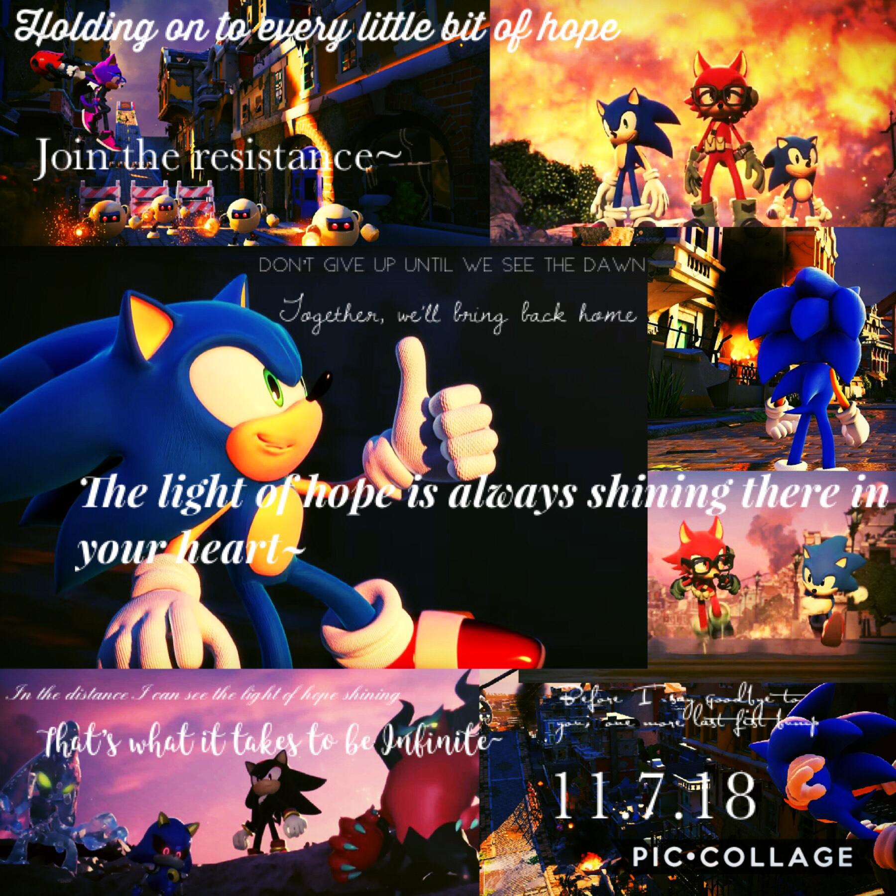 Happy birthday, Sonic Forces! This post is just to celebrate the one year anniversary of the game. If you want to see me blether about the game and what it means to me, check the comments😂