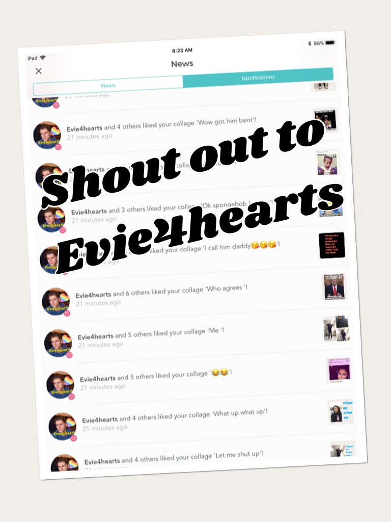 Shout out to Evie4hearts
