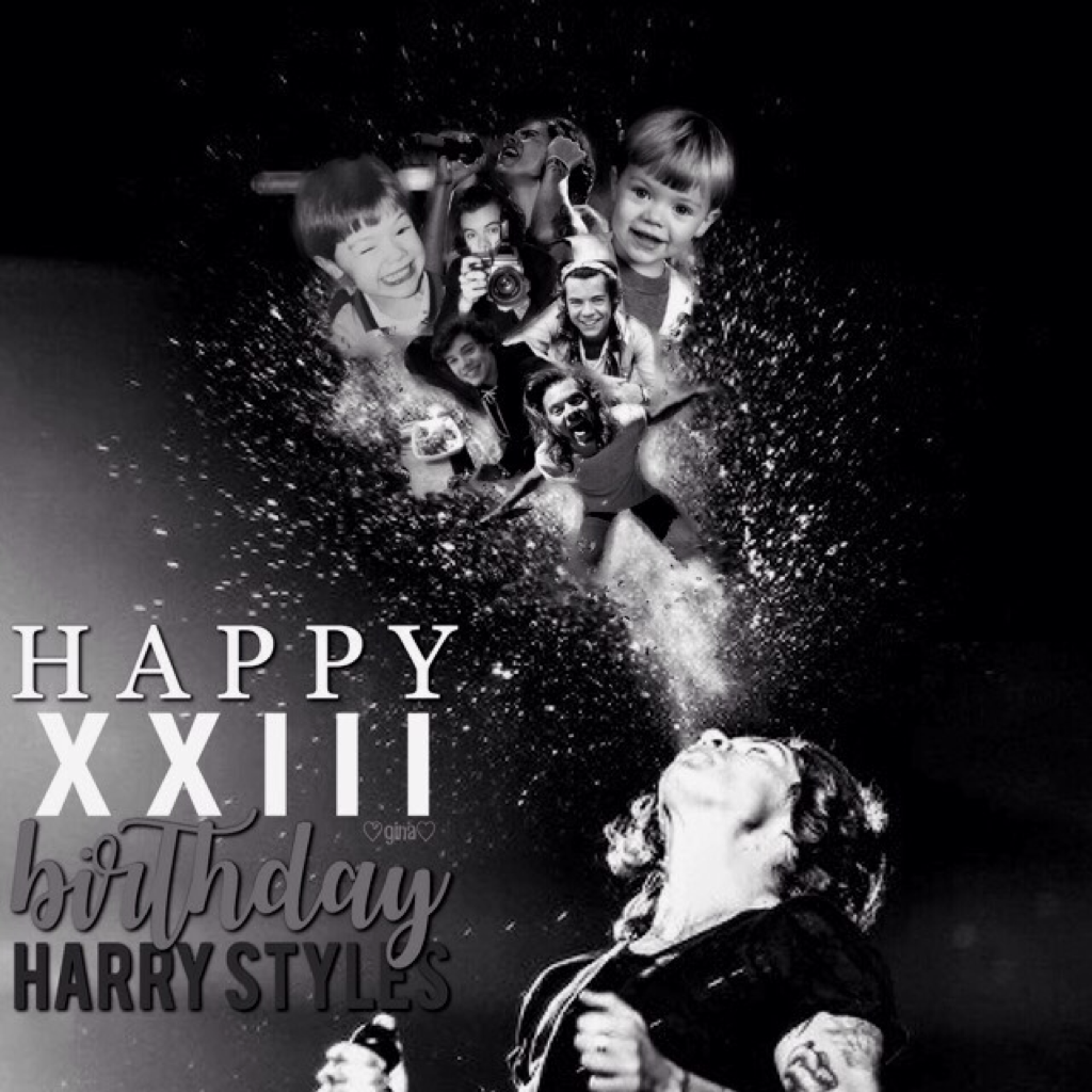 my edit for harry's bday ❤️ you can also see it in my instagram @omgitsniall 😜💗 i really liked how it turned out!! ~Just_An_Oreo 
