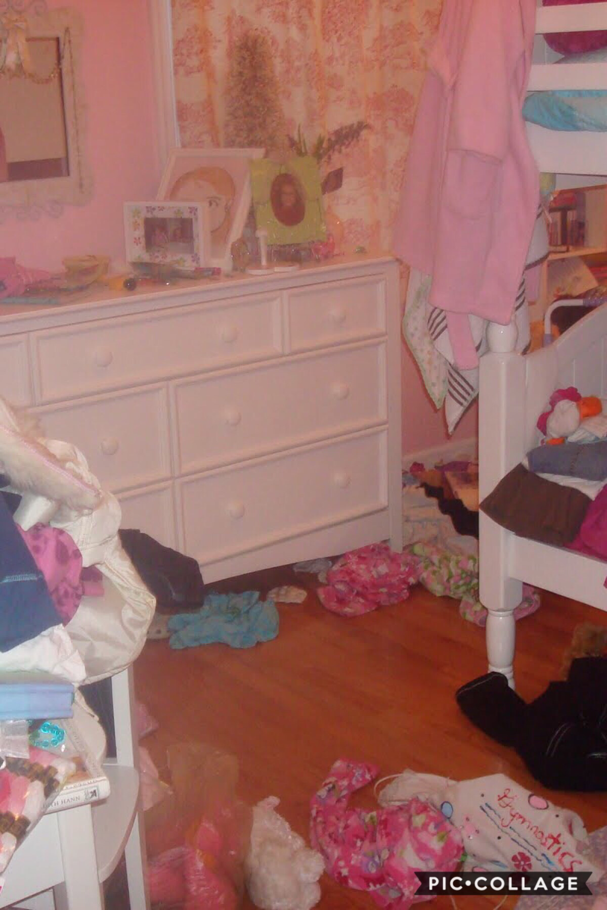 Me and my sisters room it is messy