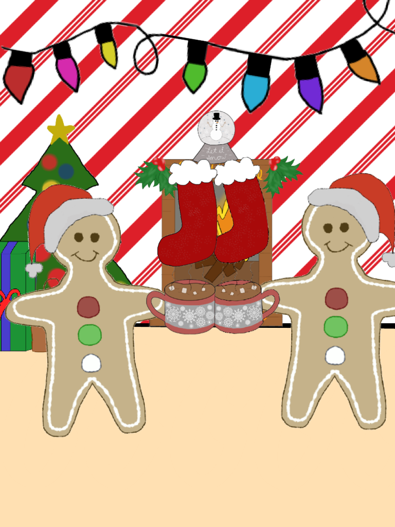 Jingle bells , jingle bells , jingle all the way.
 GINGERBREAD MAN CHRISTMAS 🎄