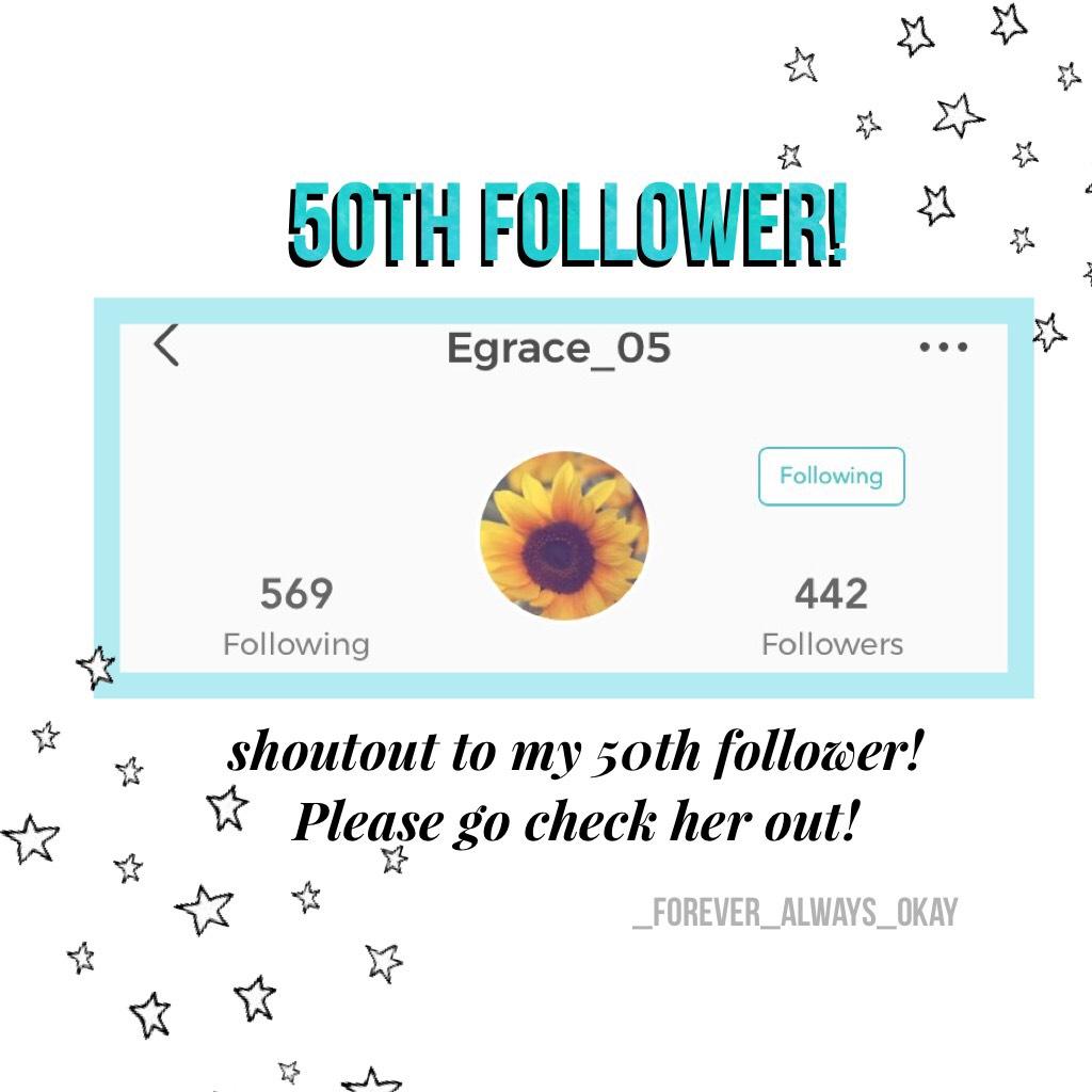 50th follower!