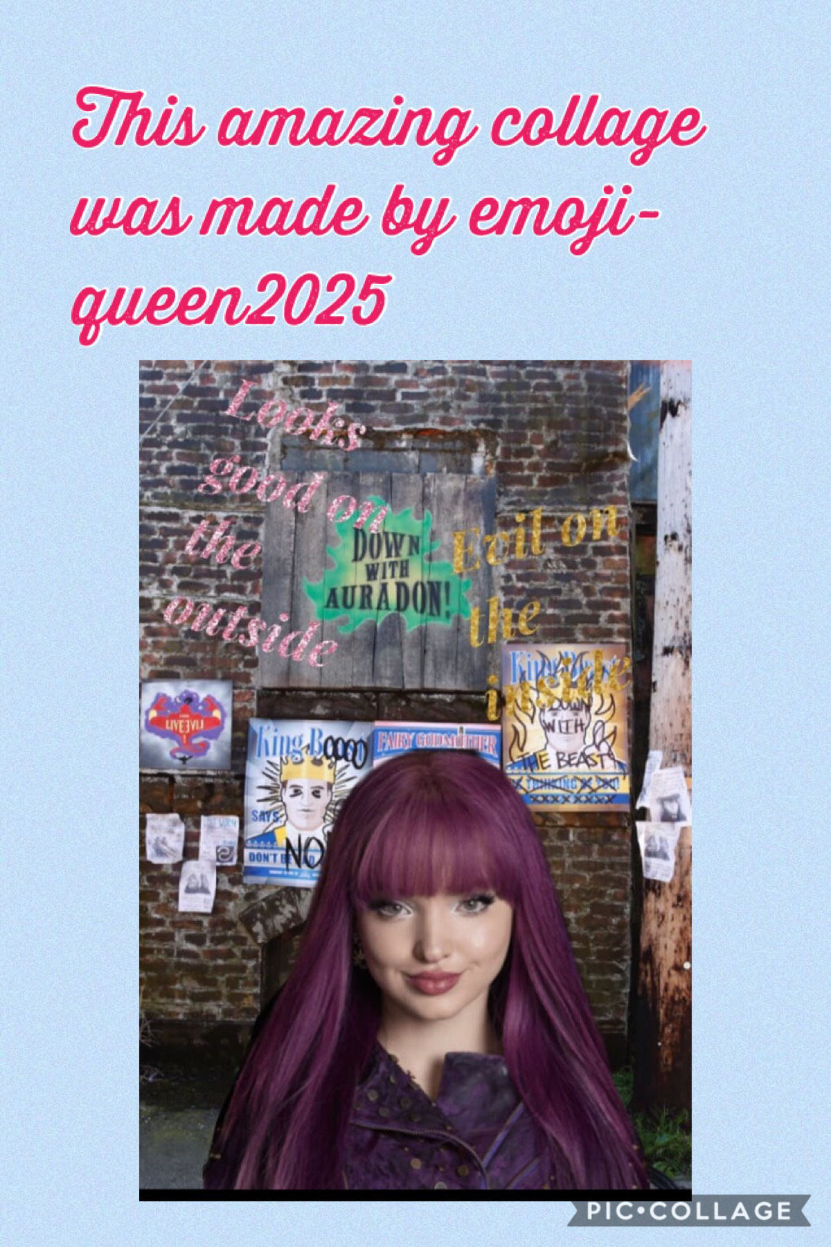 This amazing collage was made by emoji-queen2025