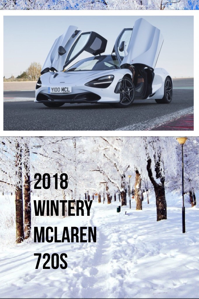 2018 wintery mclaren 720s