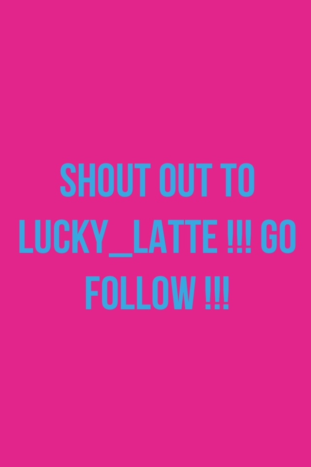 Shout out to Lucky_Latte !!! Go follow !!!