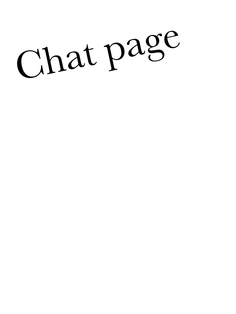 Chat page lets talk