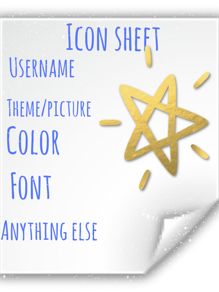 Icon sheet