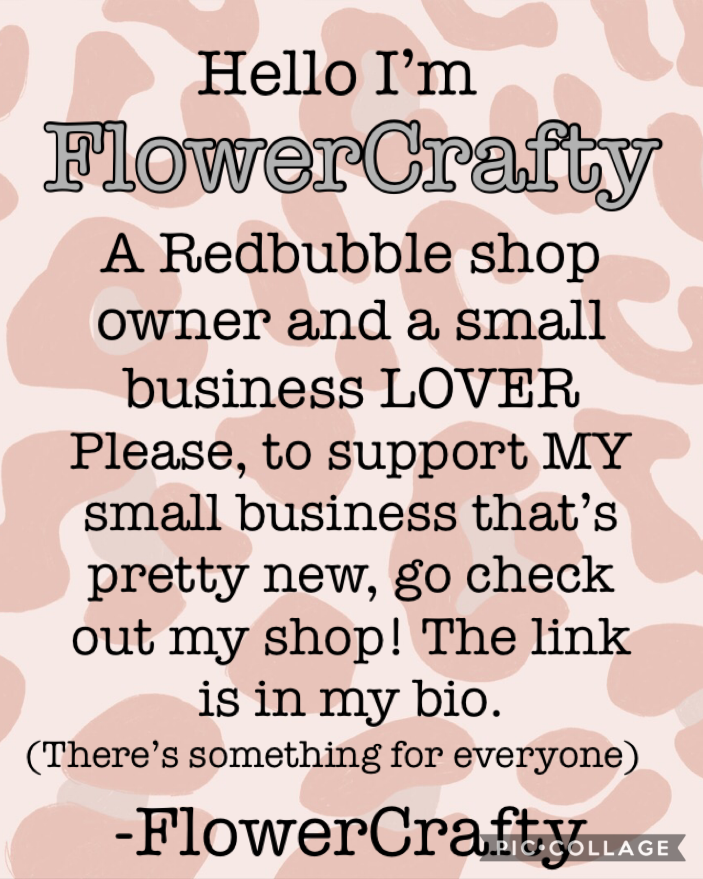Hi! I’m FlowerCrafty (go check out my other account: PrincessPoppy137) 
💕 Support small businesses 💕 