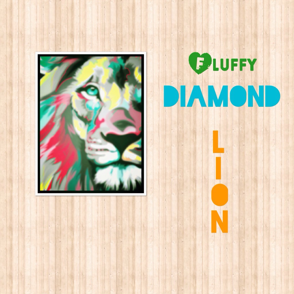 Fluffy diamond lion