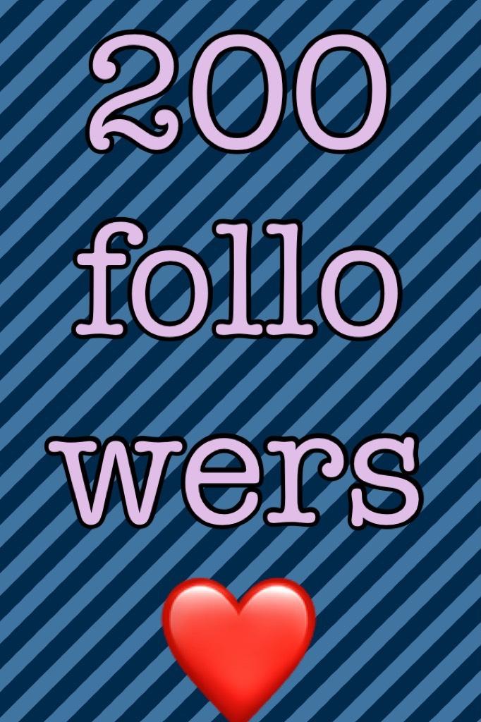 200 followers ❤️