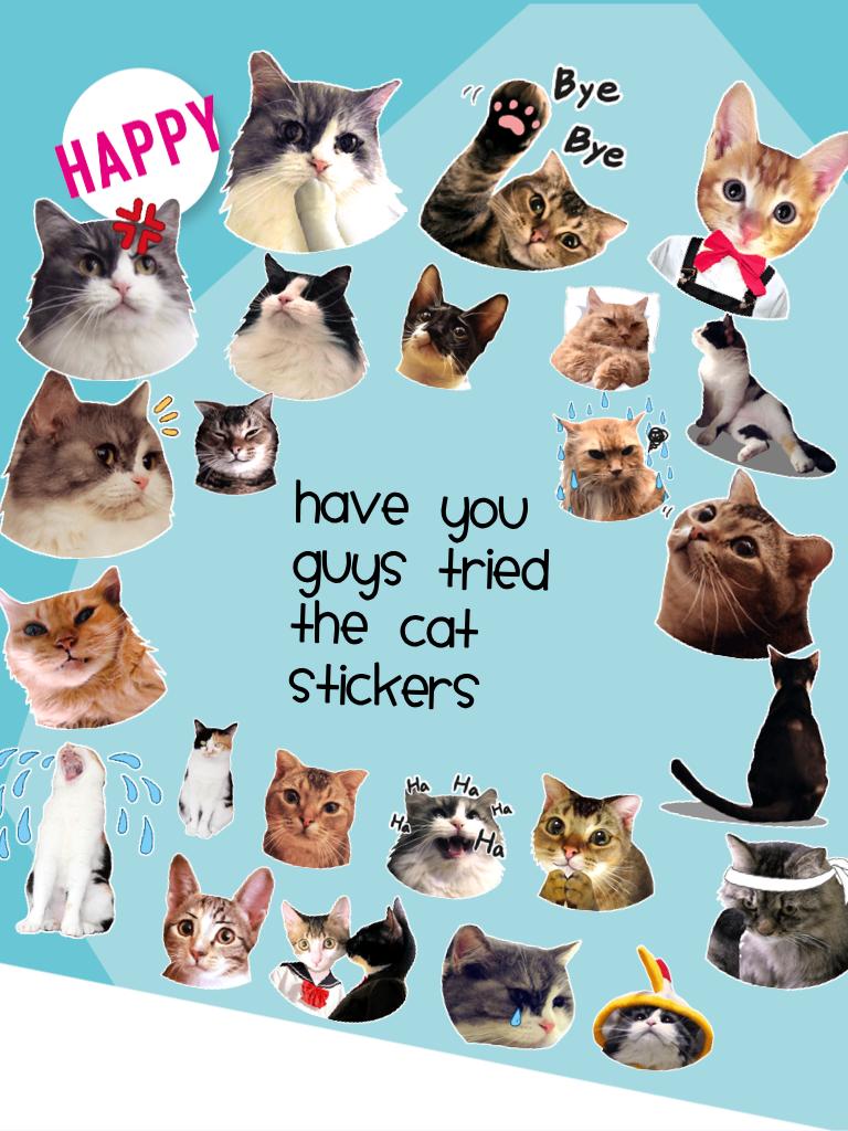 Have you guys tried the cat stickers