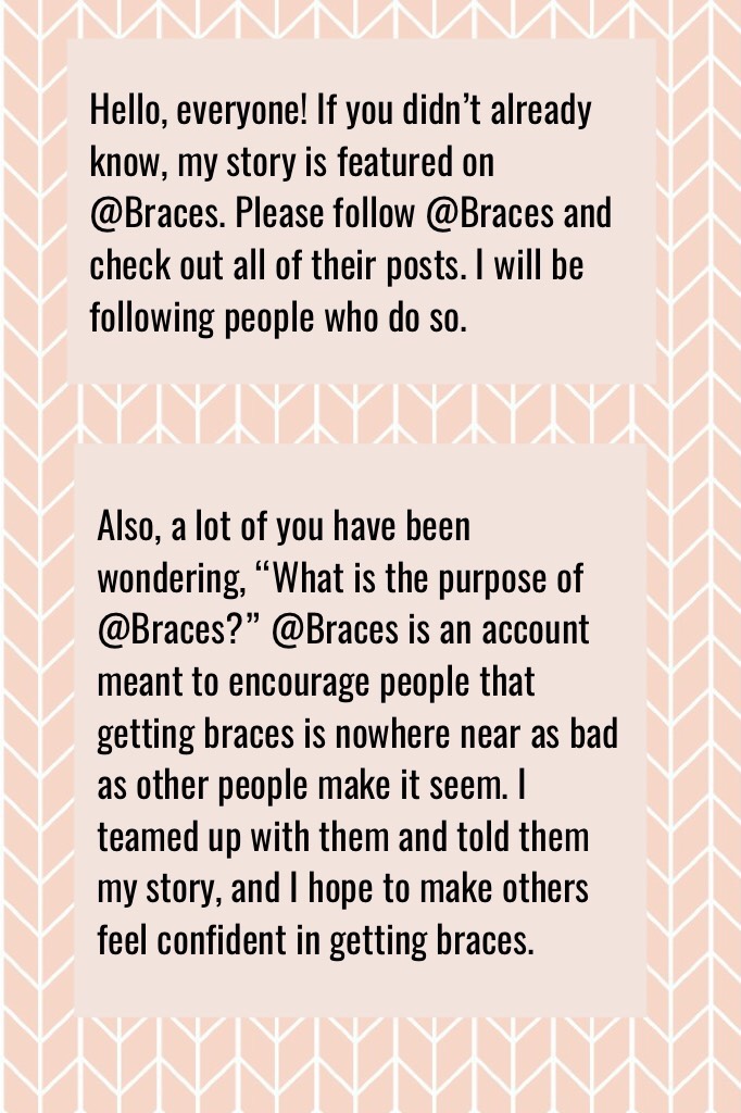 I would highly appreciate if you would give @Braces a follow. Thank you all for the support. 
