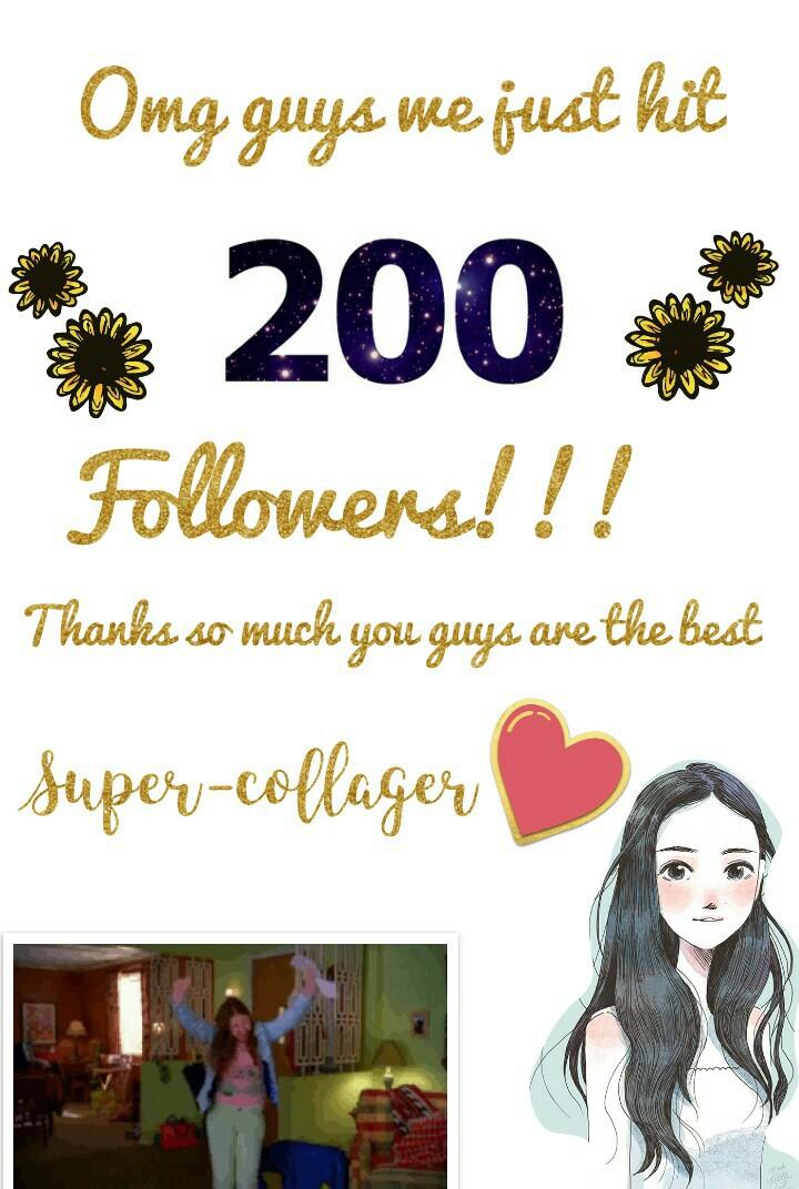 200 followers!!! Thank you guys this is so amazing!❤