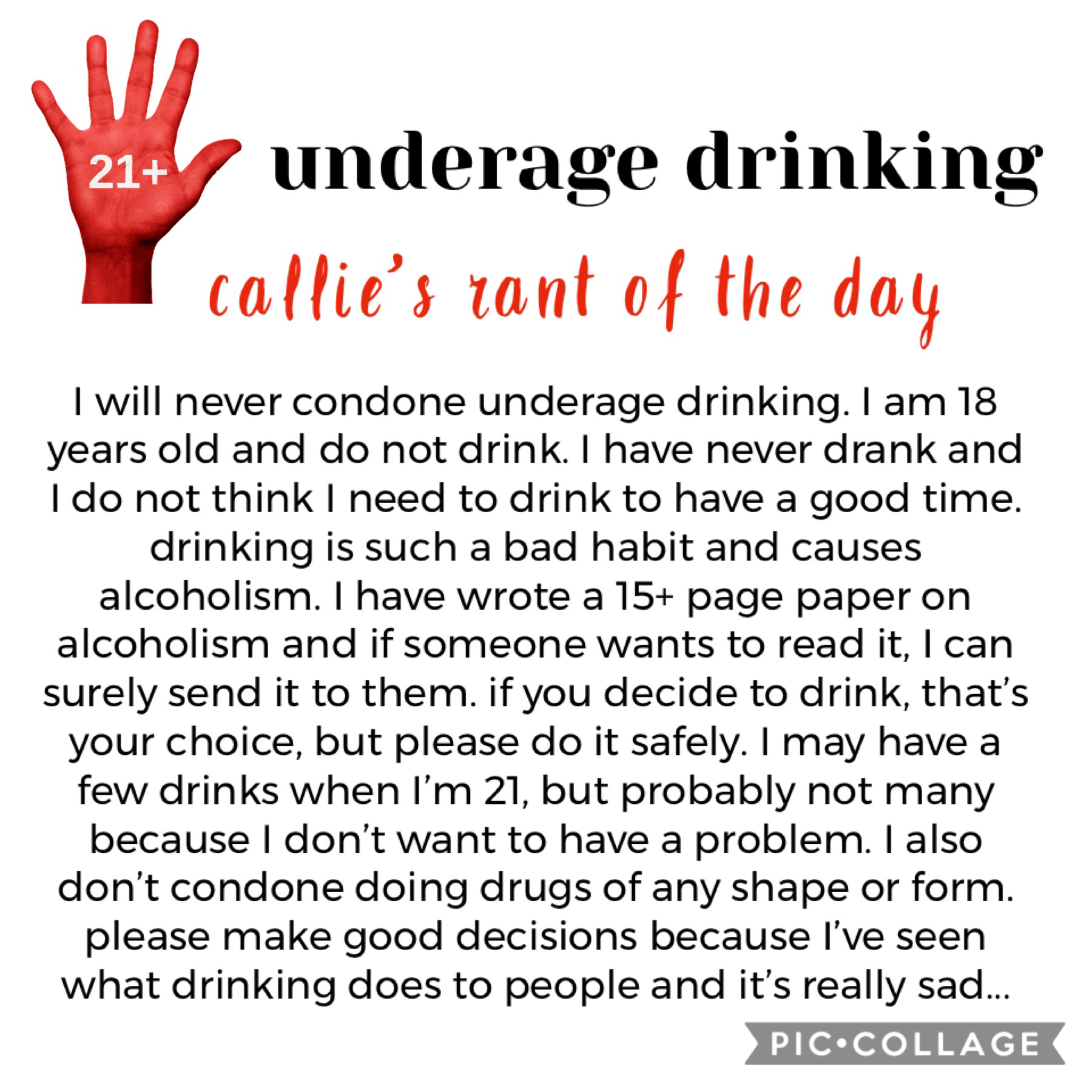 don’t underage drink 