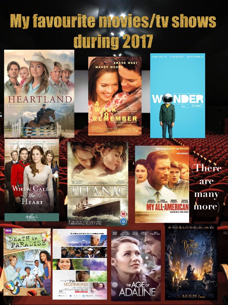 My favourite movies/tv shows during 2017