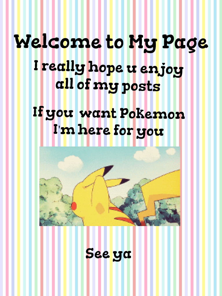 Welcome to My Page 