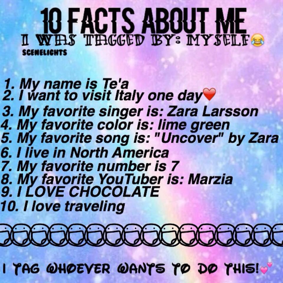 FACTS ABOUT ME! CONTEST IS GONNA POST IN A BIT (: