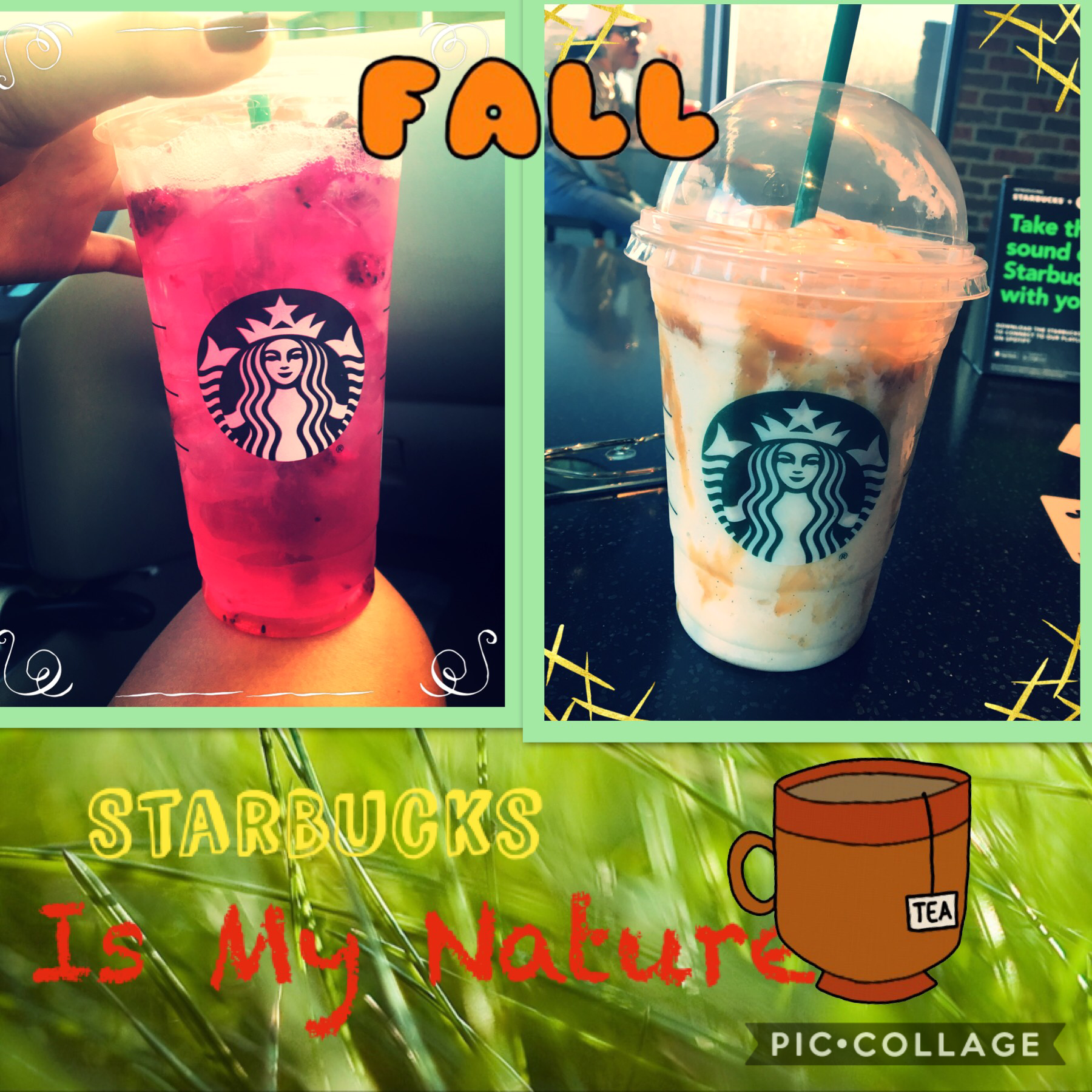 My StarBucks from This Weekend ❤️❤️💯🍒🍉
