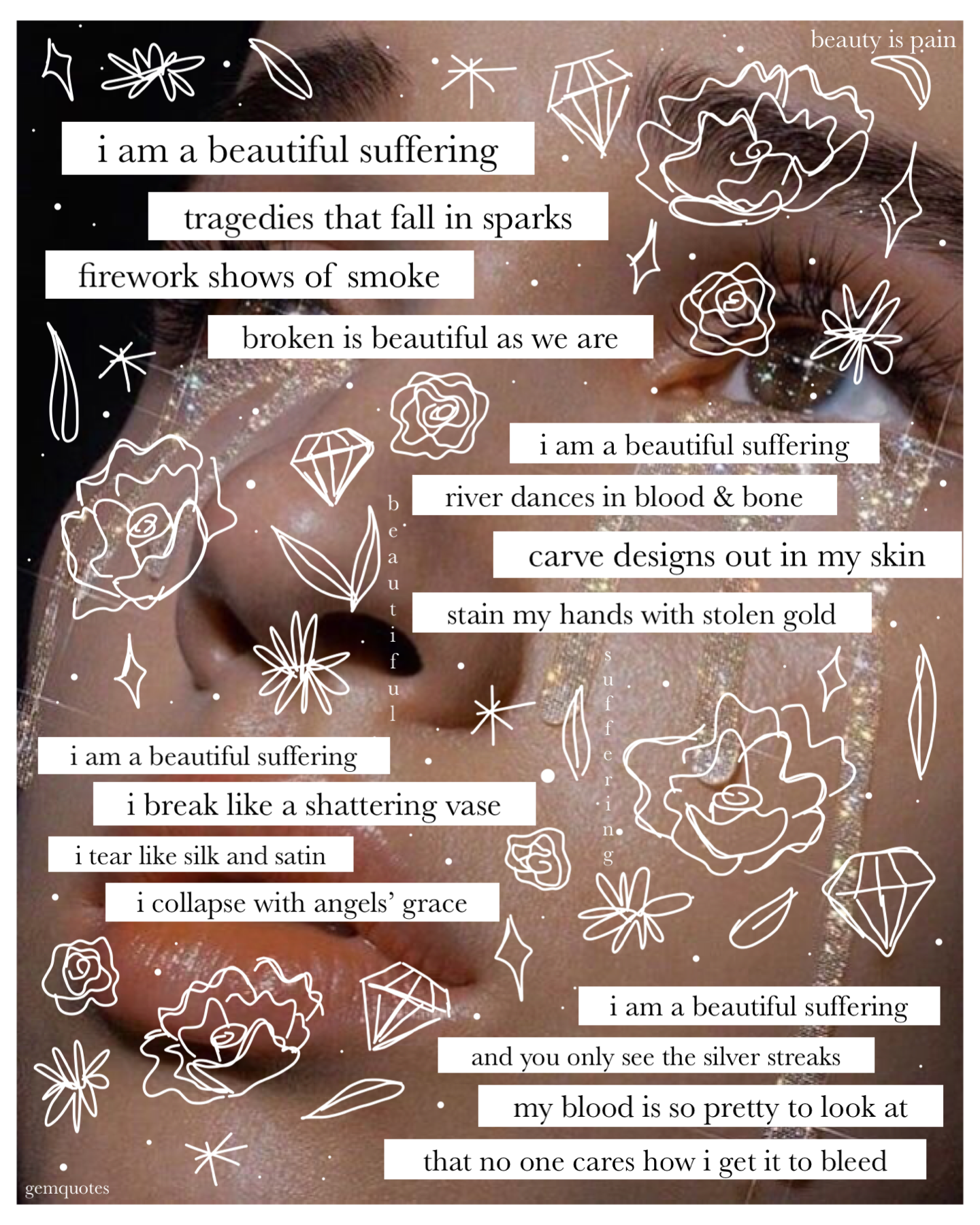 “⭐️tap💎”
Poem by me :) gonna be posting two more of these today because i need to do some more posting and I’m hoping to bring u all an ineffable thoughts soon since it’s been so long😅 what do u think of the poem?meaning? Sending love~~💕💕